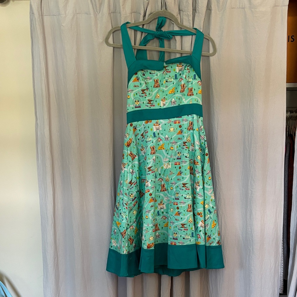 New without tags , Disney Parks Dress Shop with Park Print
